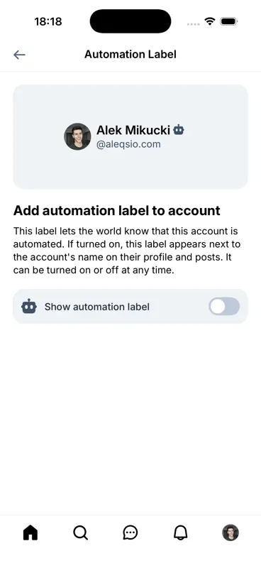 Captured screen for /settings/automation-label